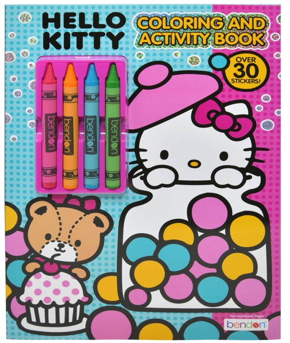 Hello Kitty Coloring Book with Crayons
