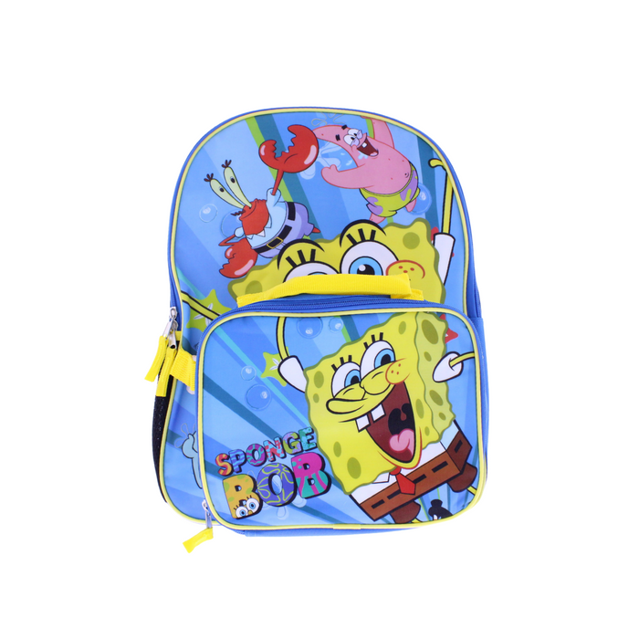 16” Spongebob Backpack with Lunch kit