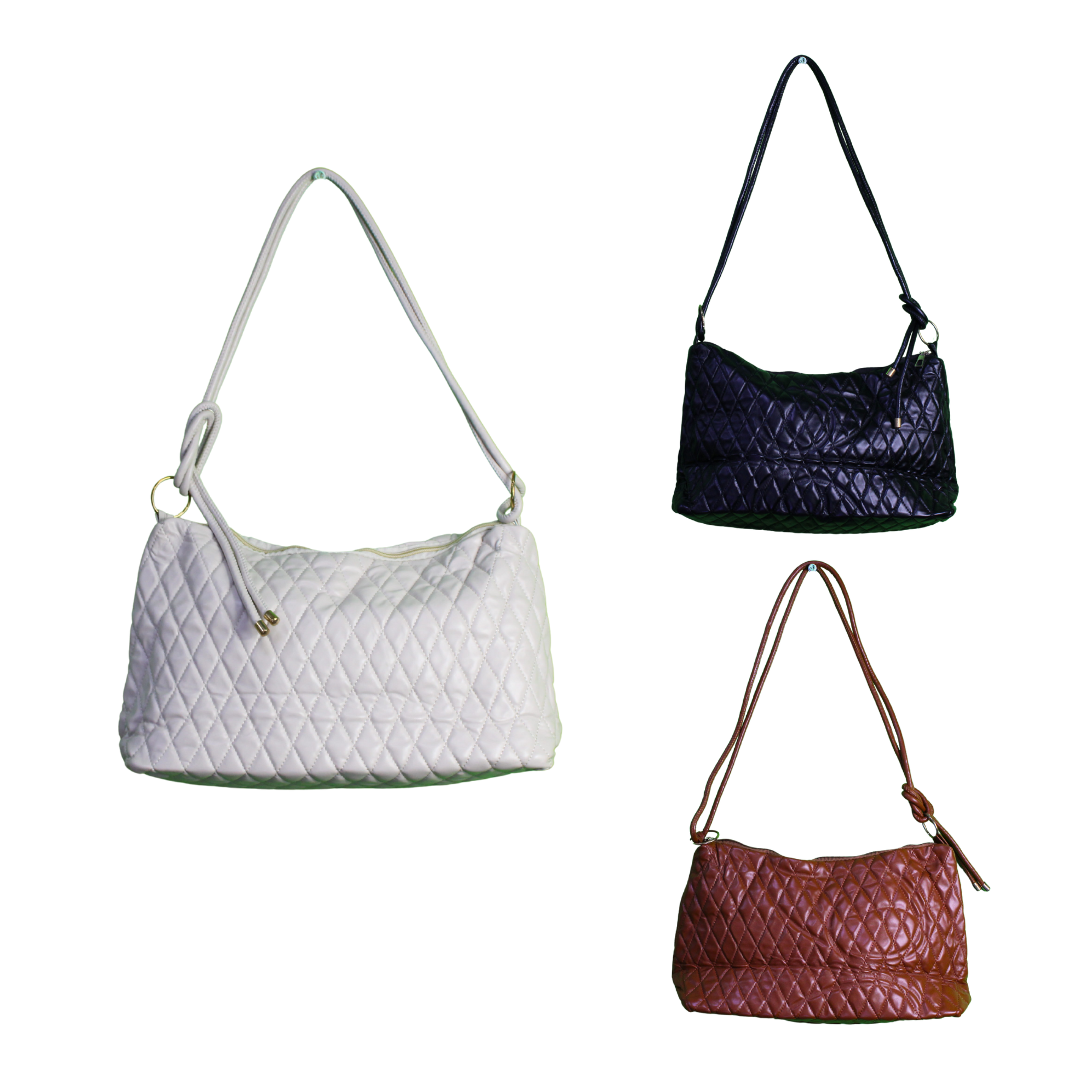 Diamond Cushioned Shoulder Bag