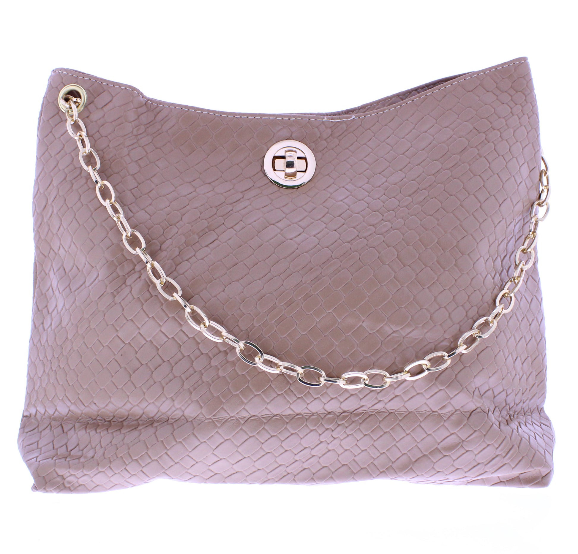 Woven Metal Strap Handbag