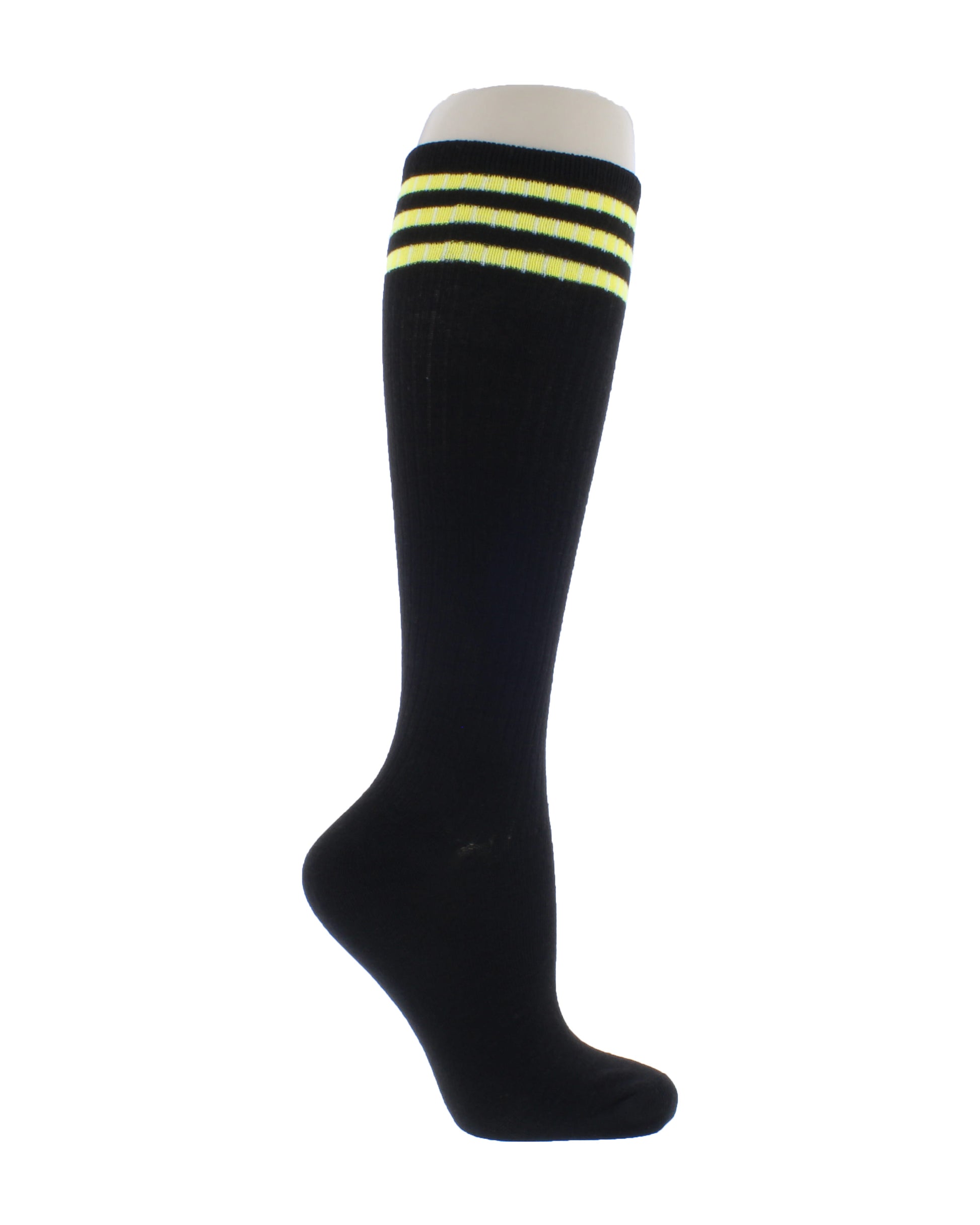 Knee High Sock with Three Stripes