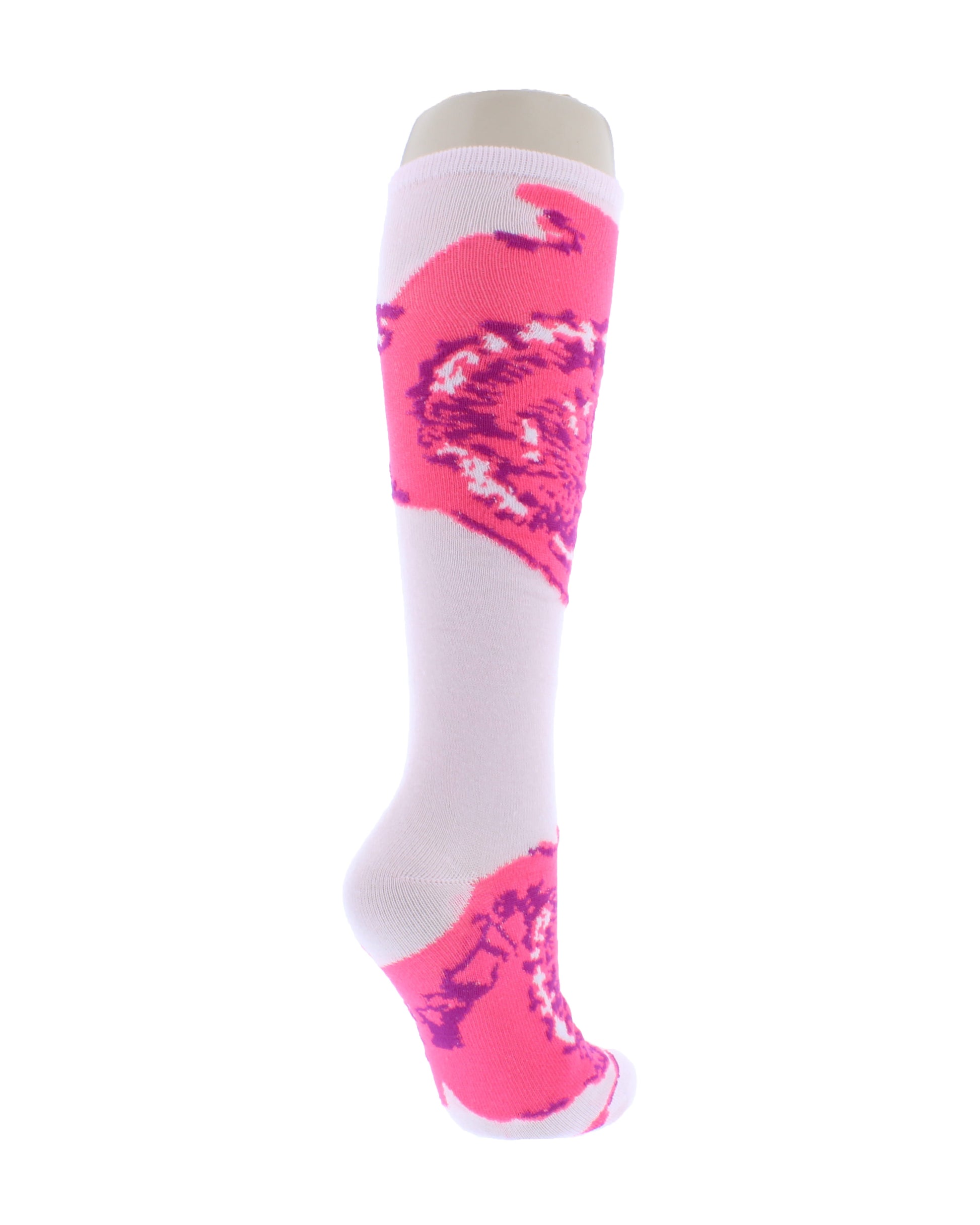 Knee High Sock with Tie Dye Print