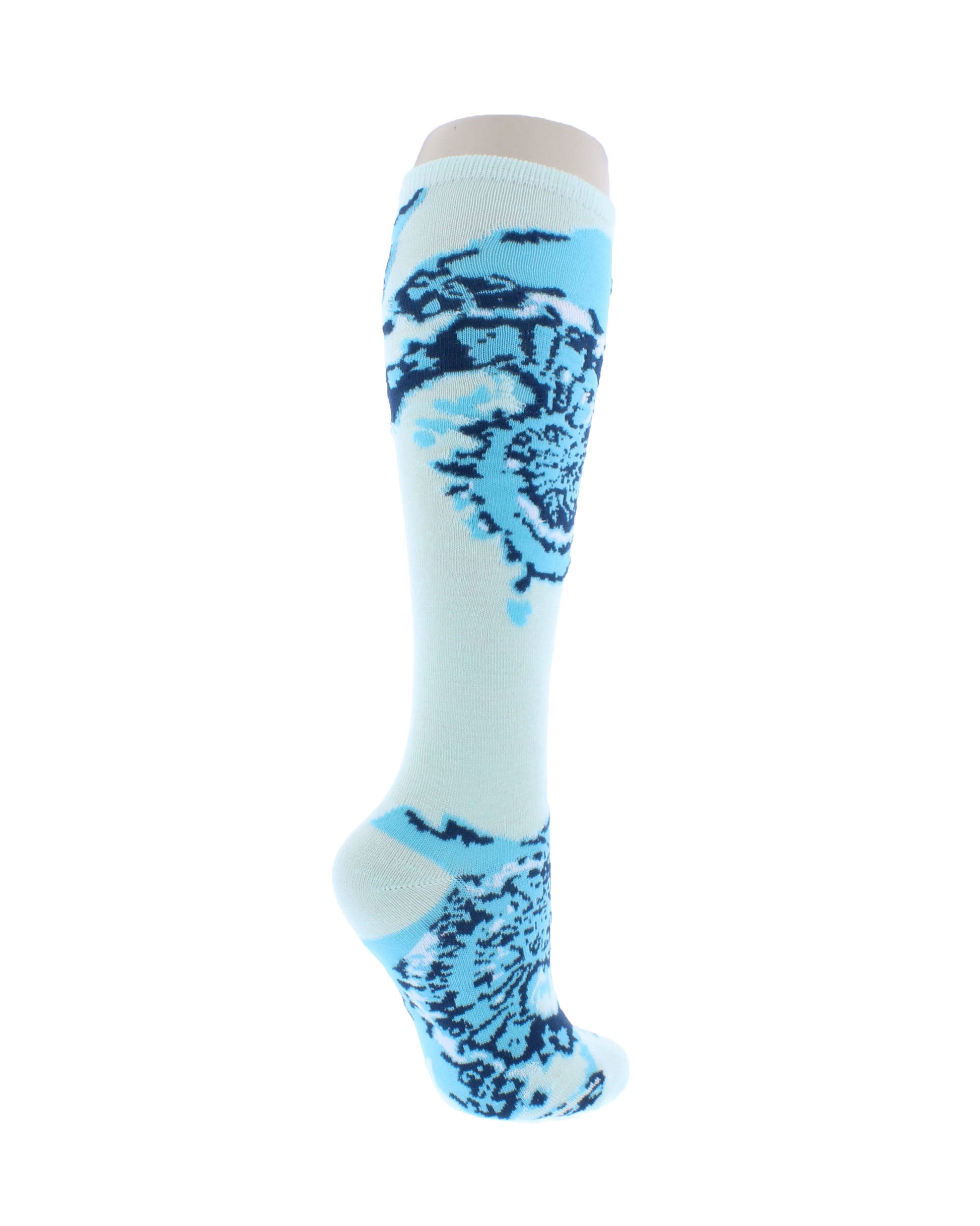 Knee High Sock with Tie Dye Print
