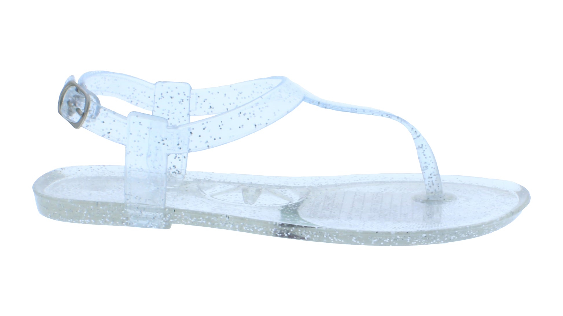 Girls Plastic Sandal with Buckle Closure