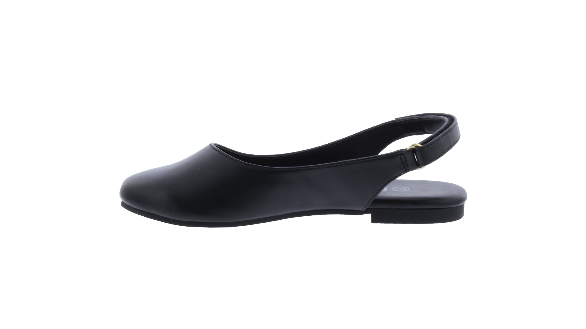 Girls Faux Leather Slingback Ballerina