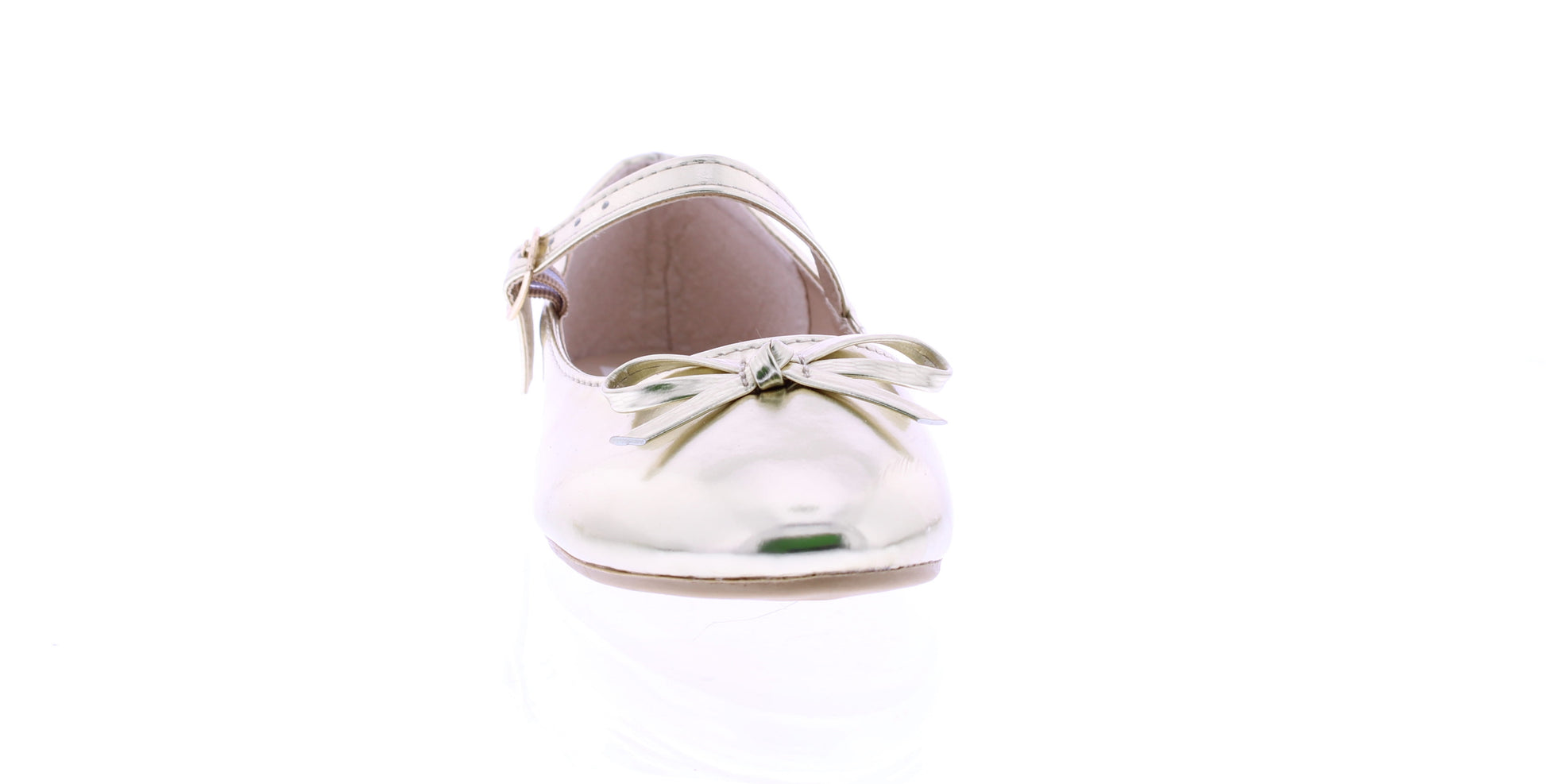 Girls Ballerina with Bow and Buckle Closure