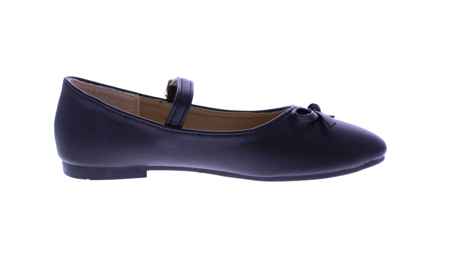 Girls Ballerina with Bow and Buckle Closure