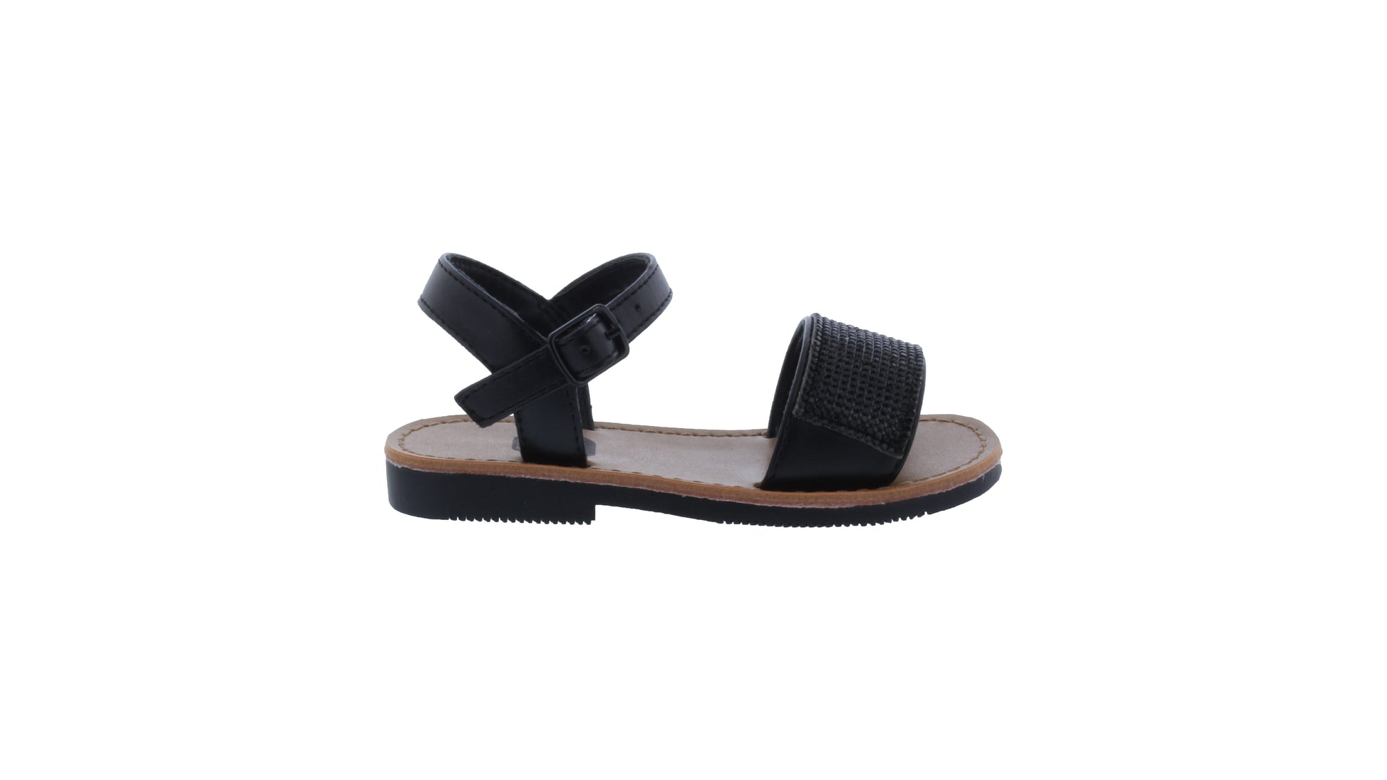 Girls Rhinestone Vamp Sandal