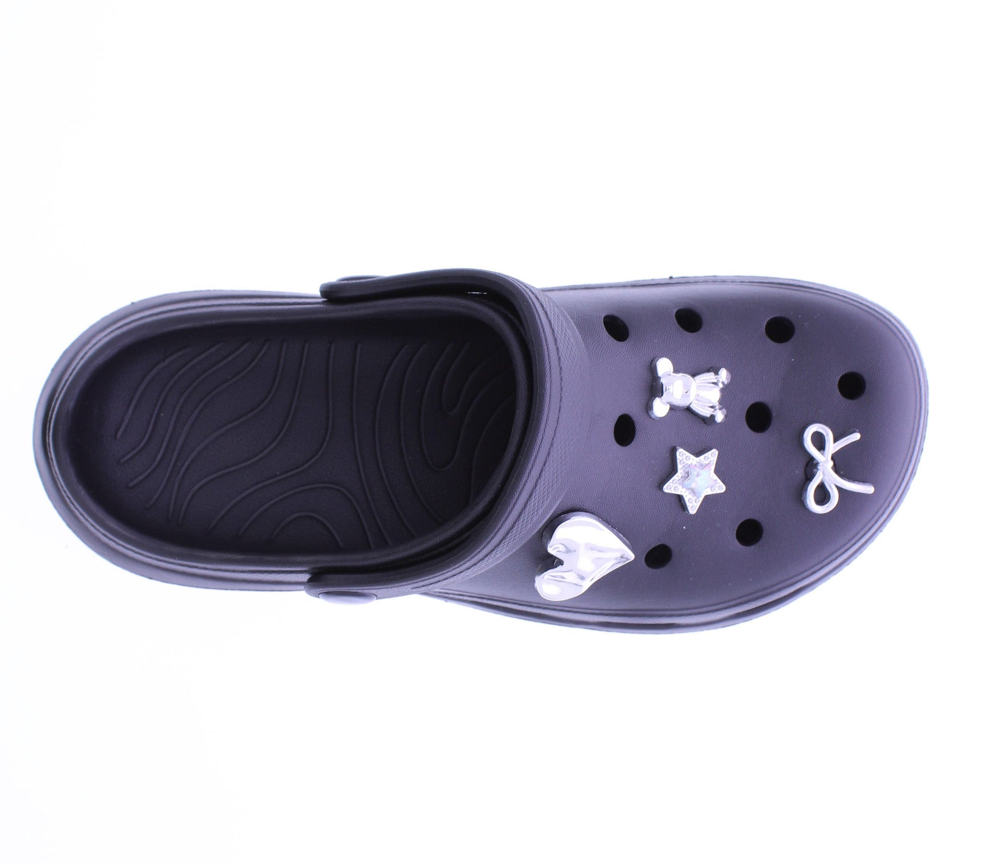 Women Clog with Metal Charms