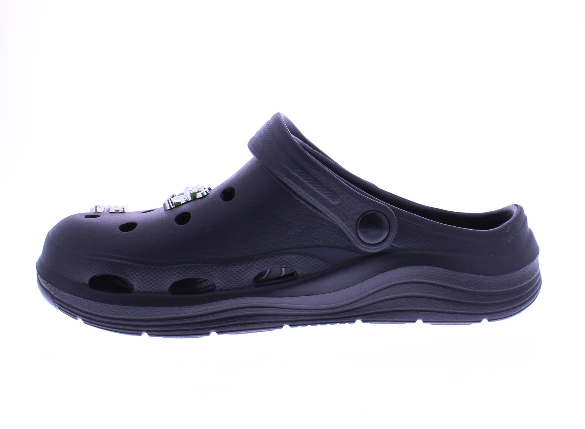 Women Clog with Metal Charms