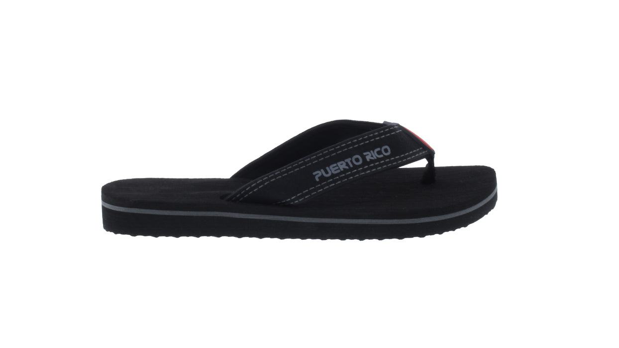 Women Puerto Rico Flip Flop with Flag on Strap