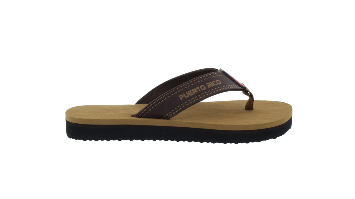 Women Puerto Rico Flip Flop with Flag on Strap