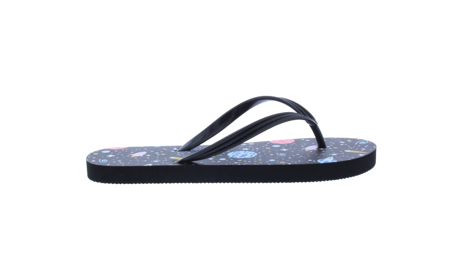Chanclas de goma para mujer con planetas