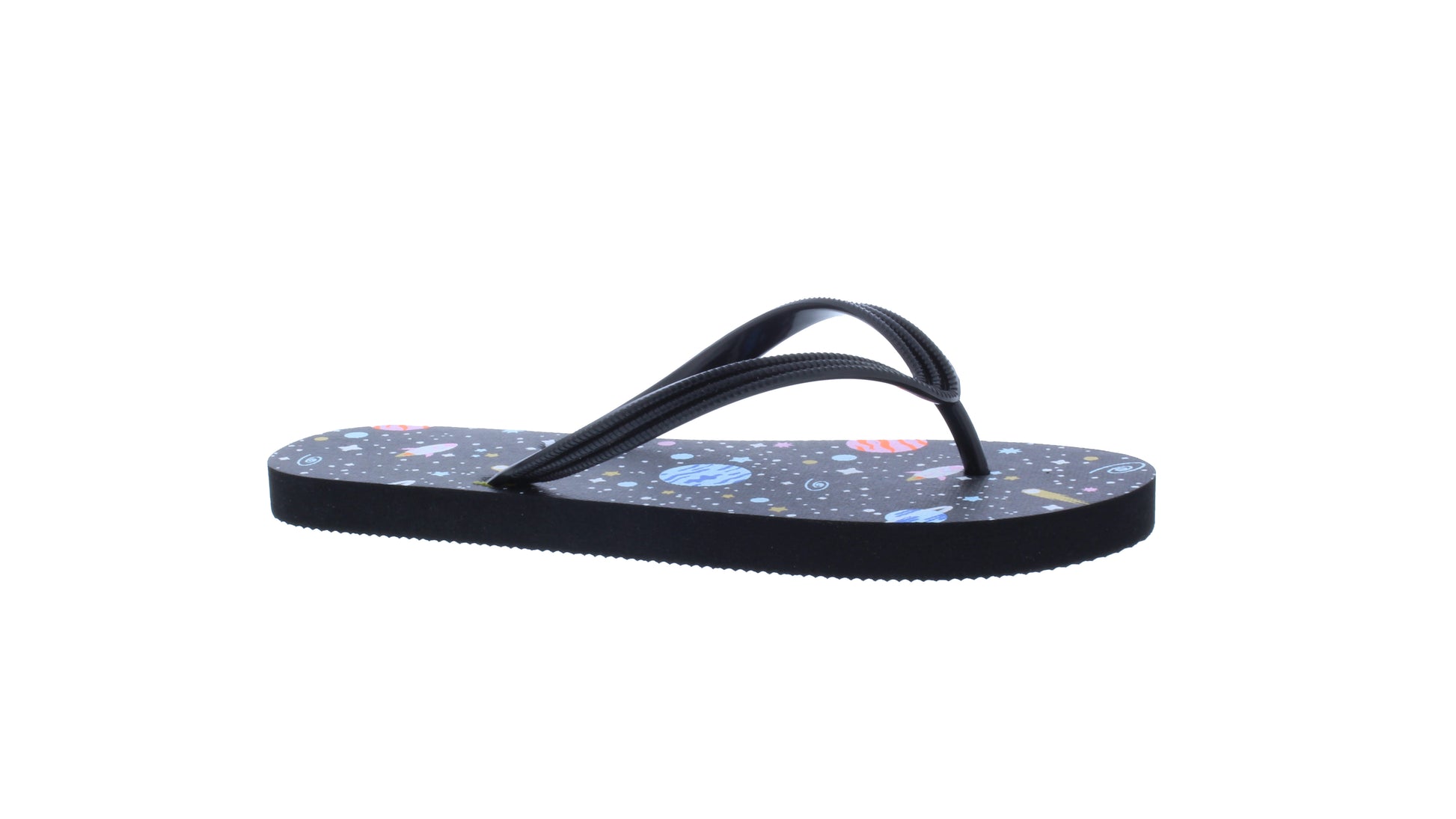 Chanclas de goma para mujer con planetas