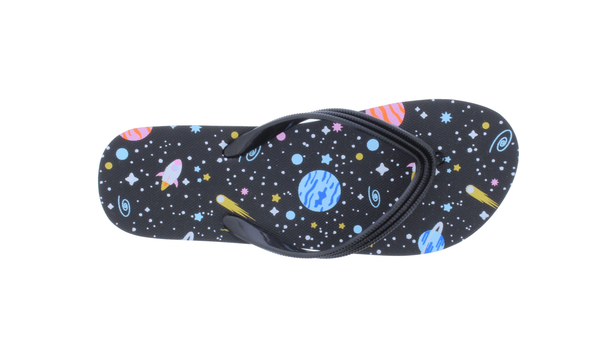 Chanclas de goma para mujer con planetas