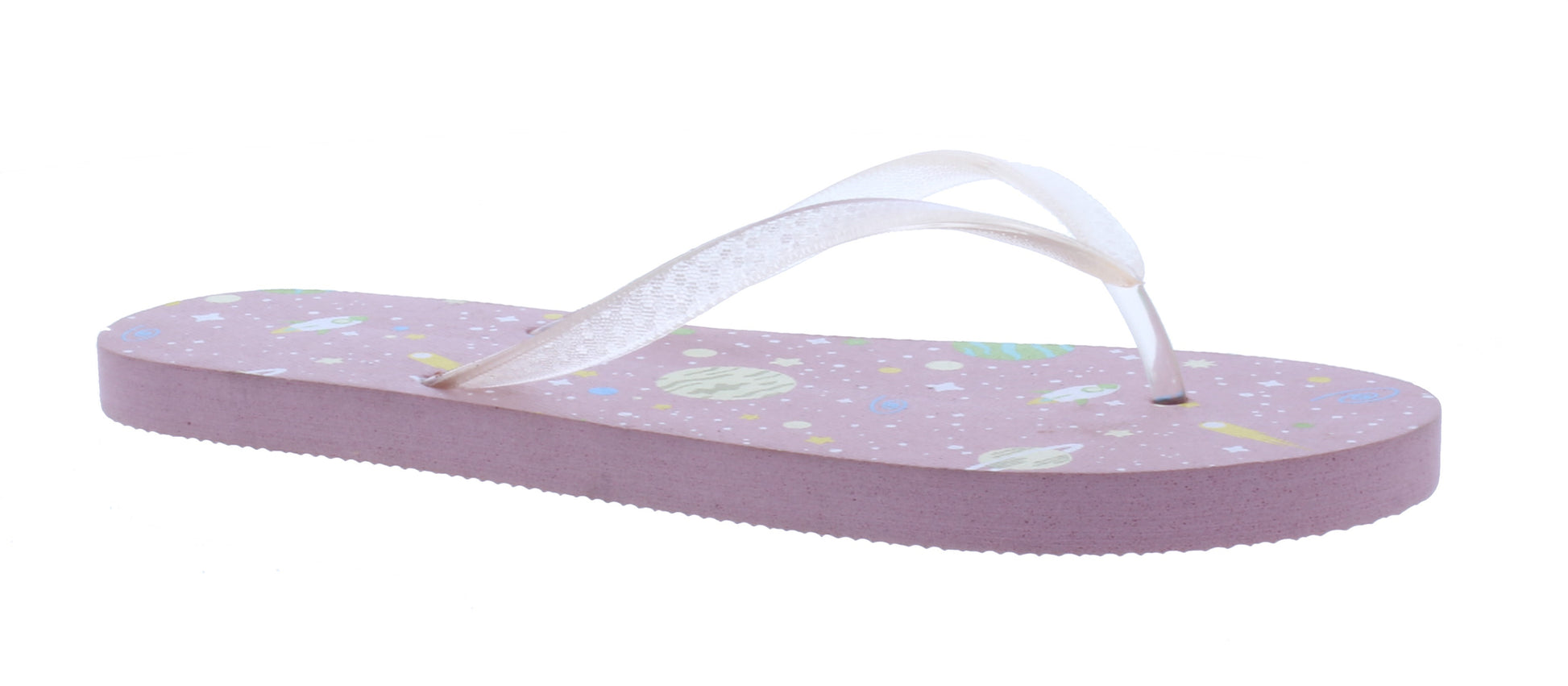 Chanclas de goma para mujer con planetas