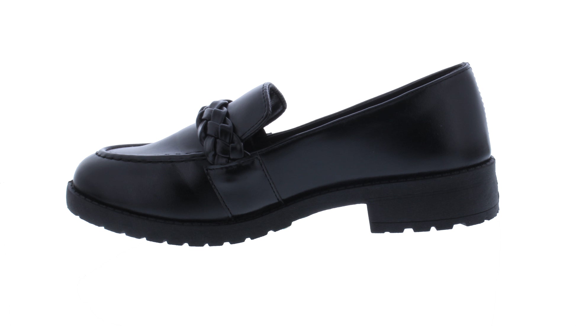 Women Faux Leather Braided Loafer
