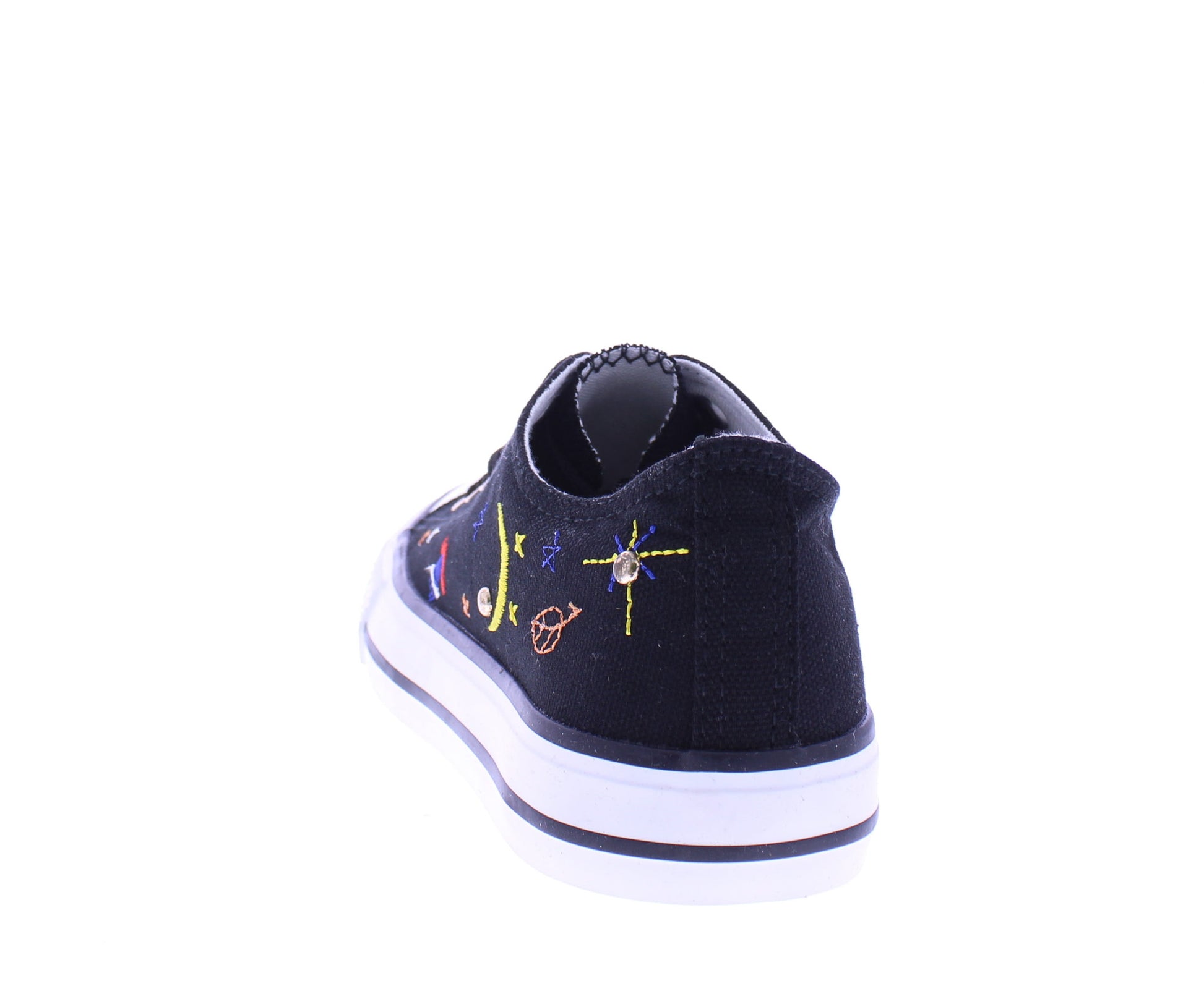 Women Canvas Sneaker with Astronomy Stitched Designs