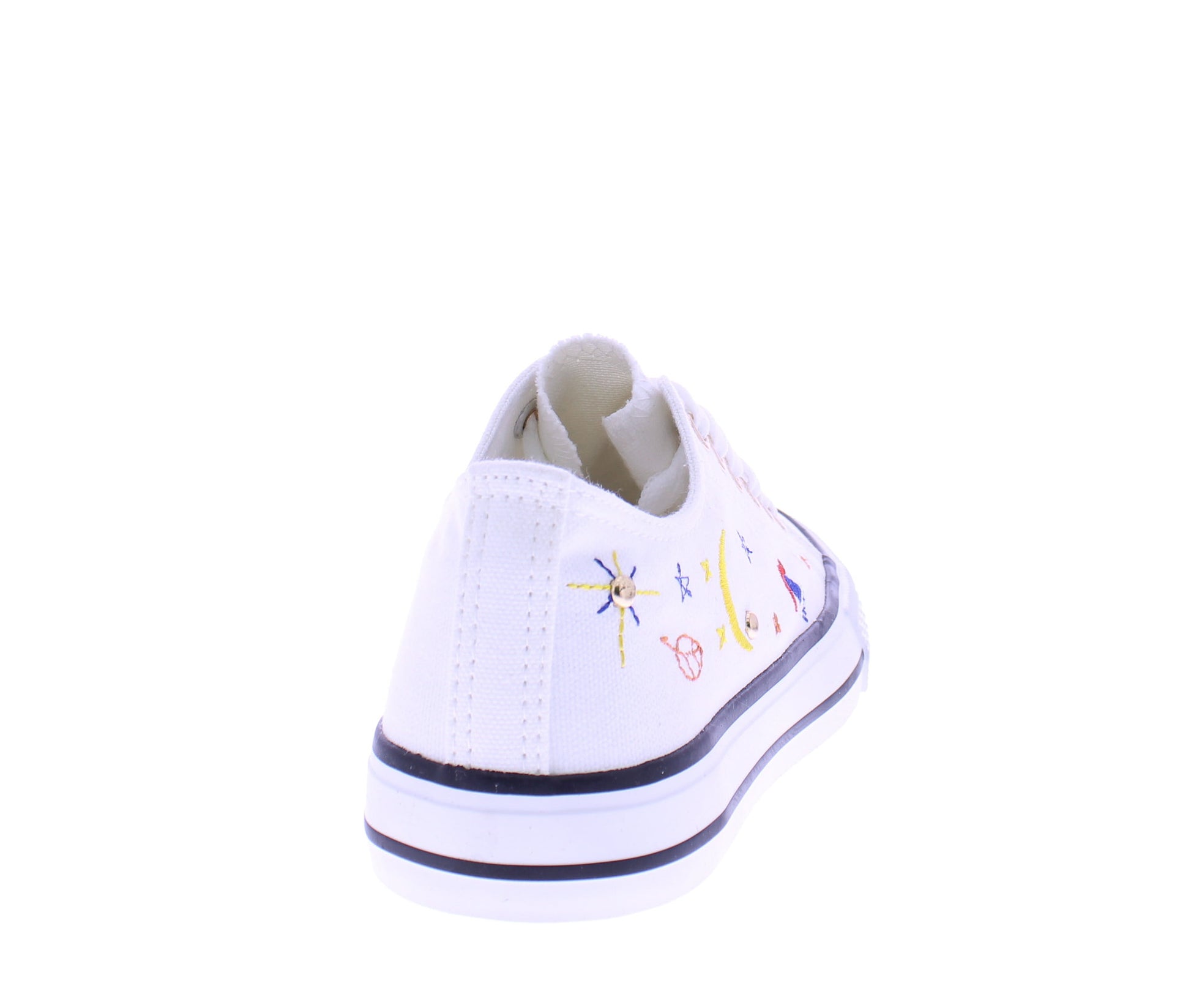 Women Canvas Sneaker with Astronomy Stitched Designs