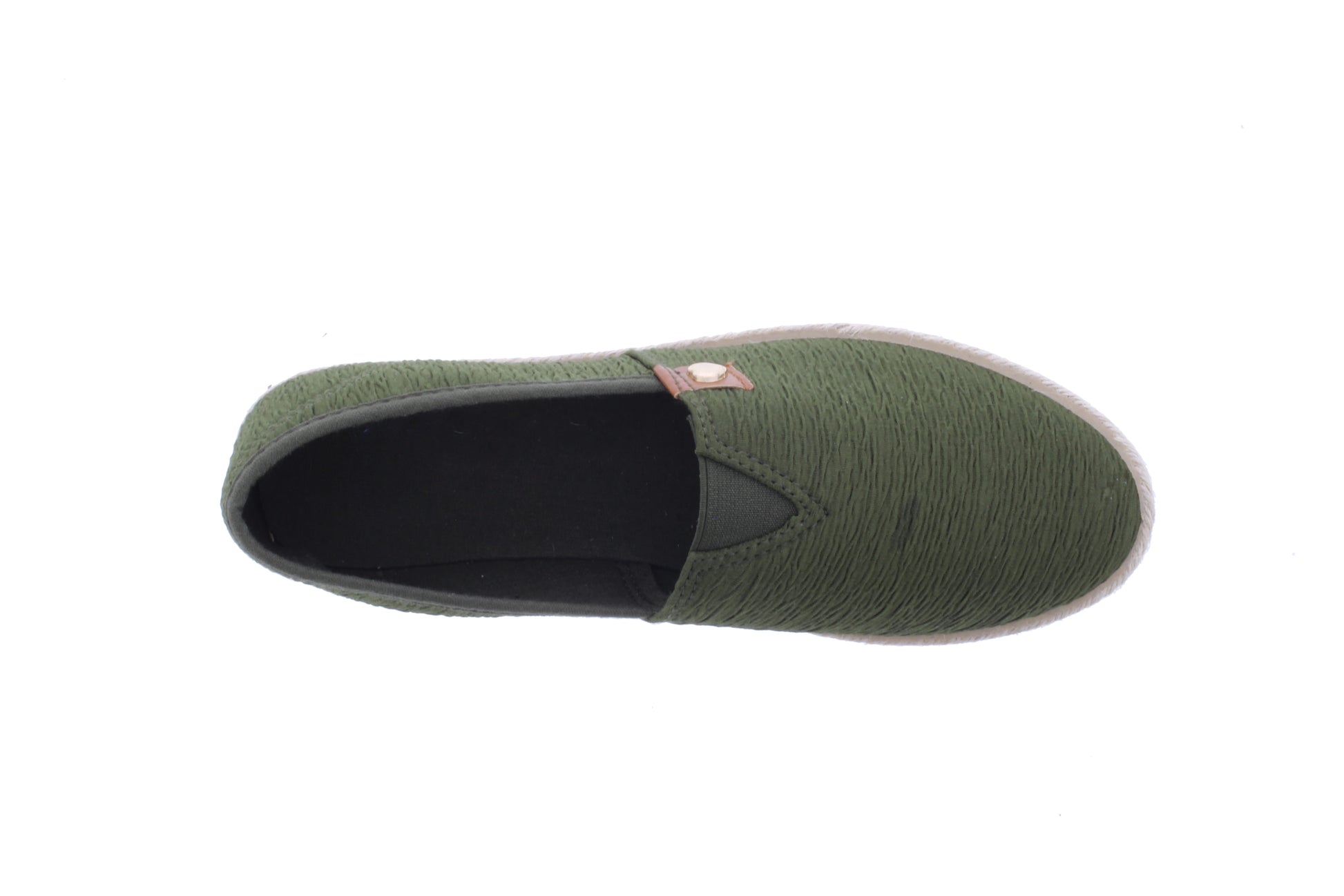 Women Ruched Fabric Slip On Sneaker