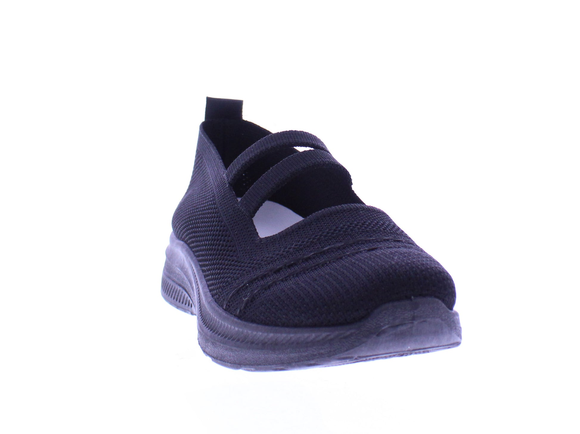 Zapatillas sin cordones de tela para mujer con elástico