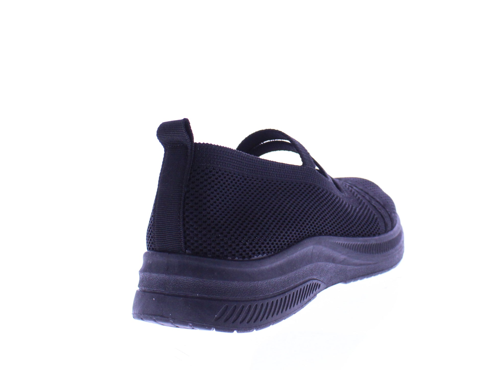 Zapatillas sin cordones de tela para mujer con elástico