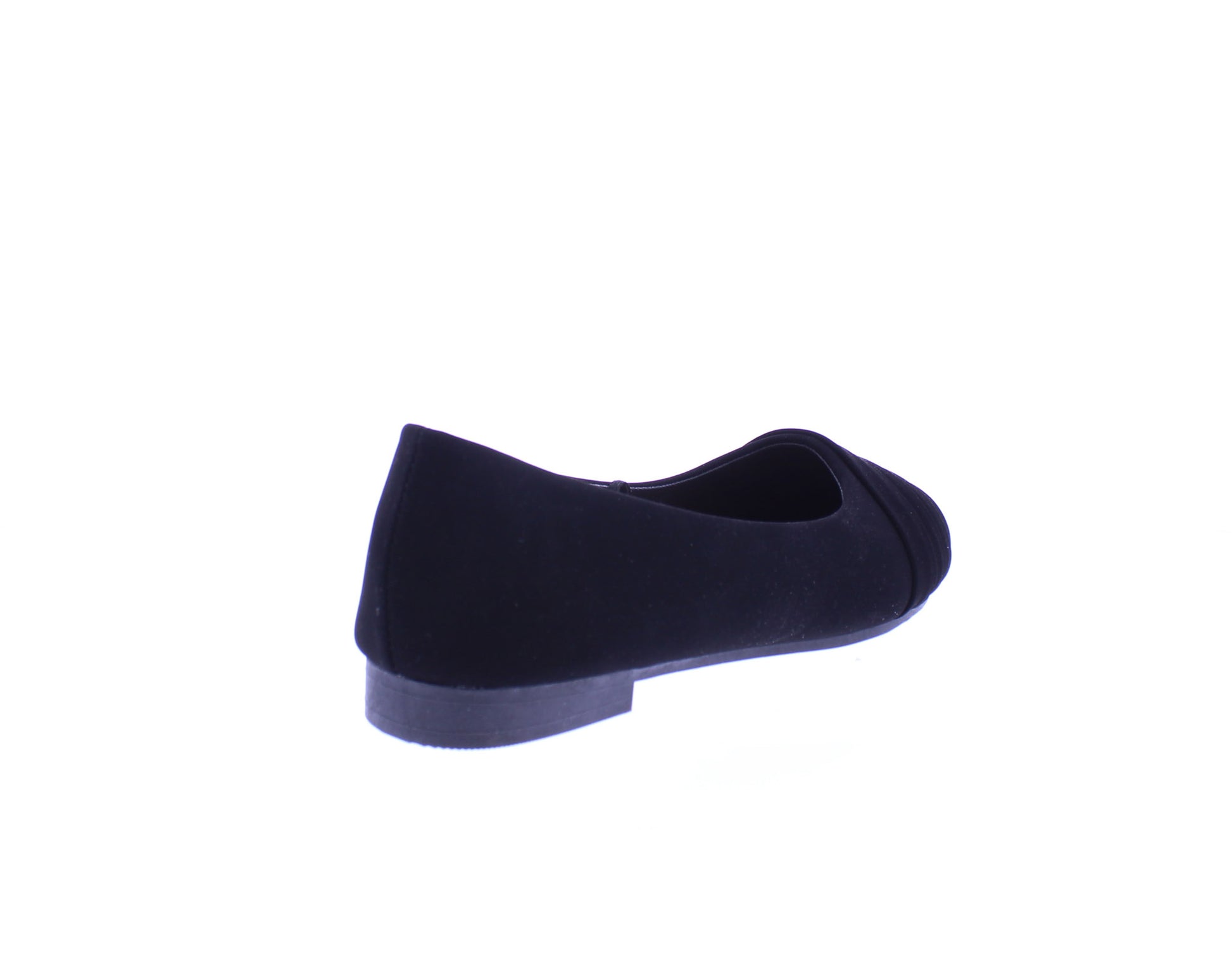 Women Suede Ballerina with Pleats