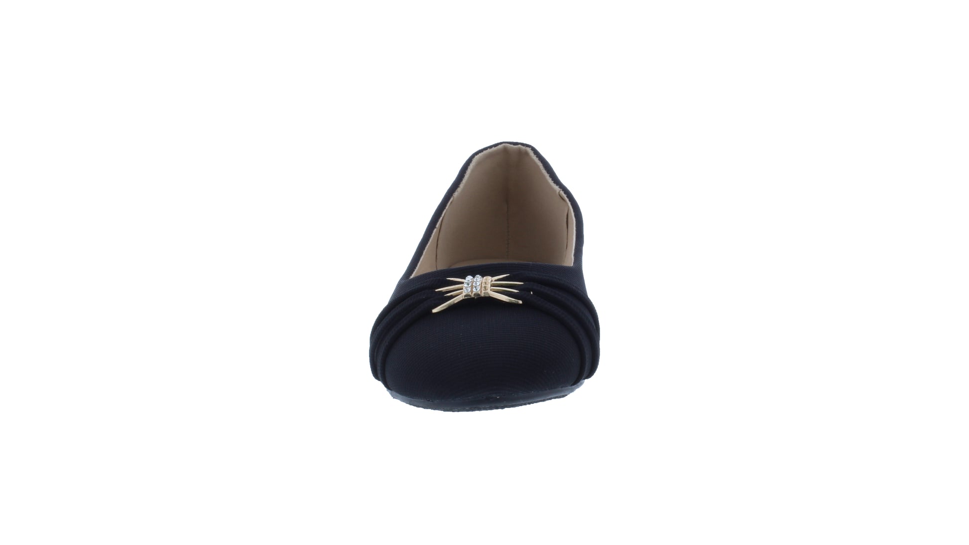 Women Fabric Flat with Rounded Tip