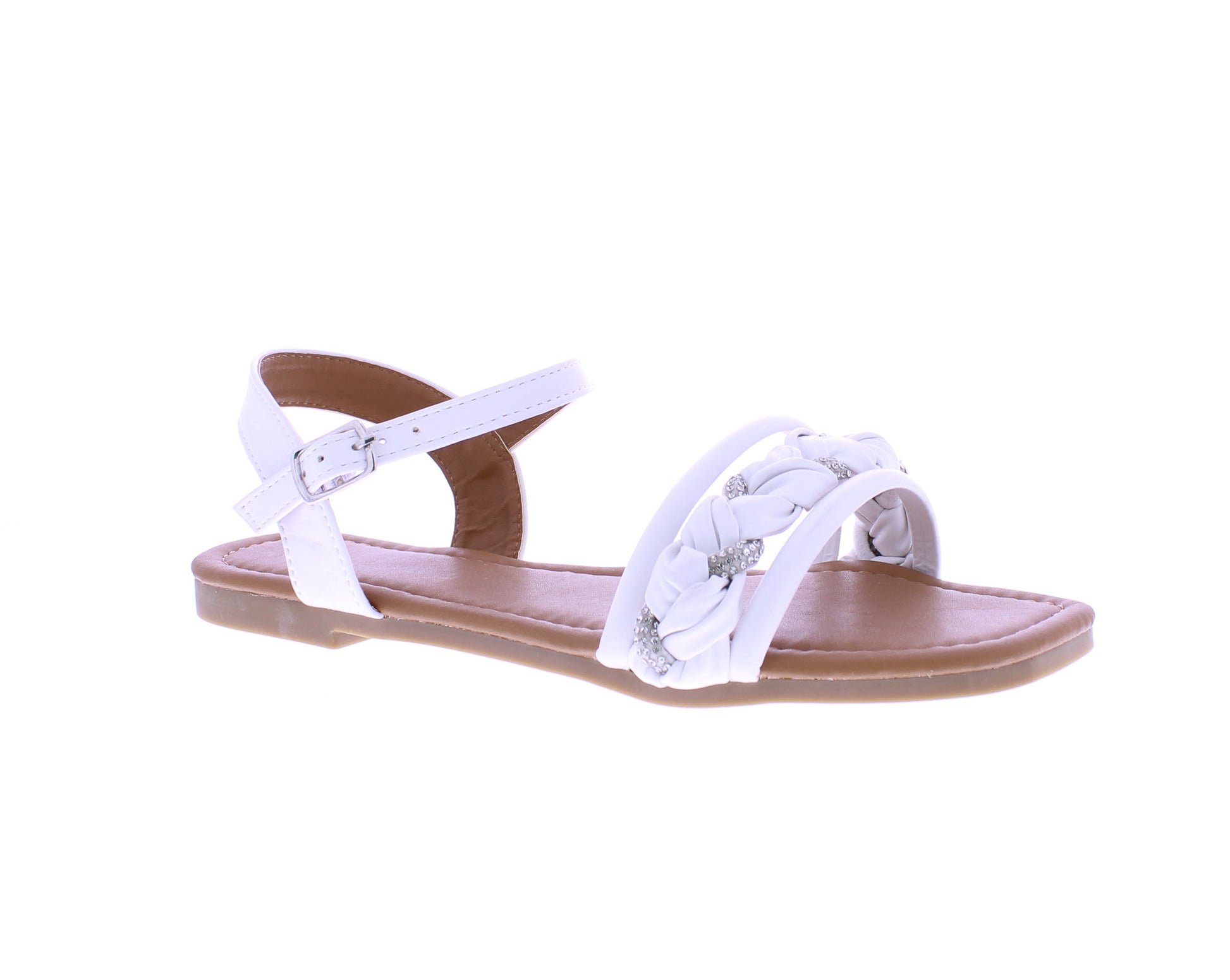 Women Rhinestone Braid Sandal