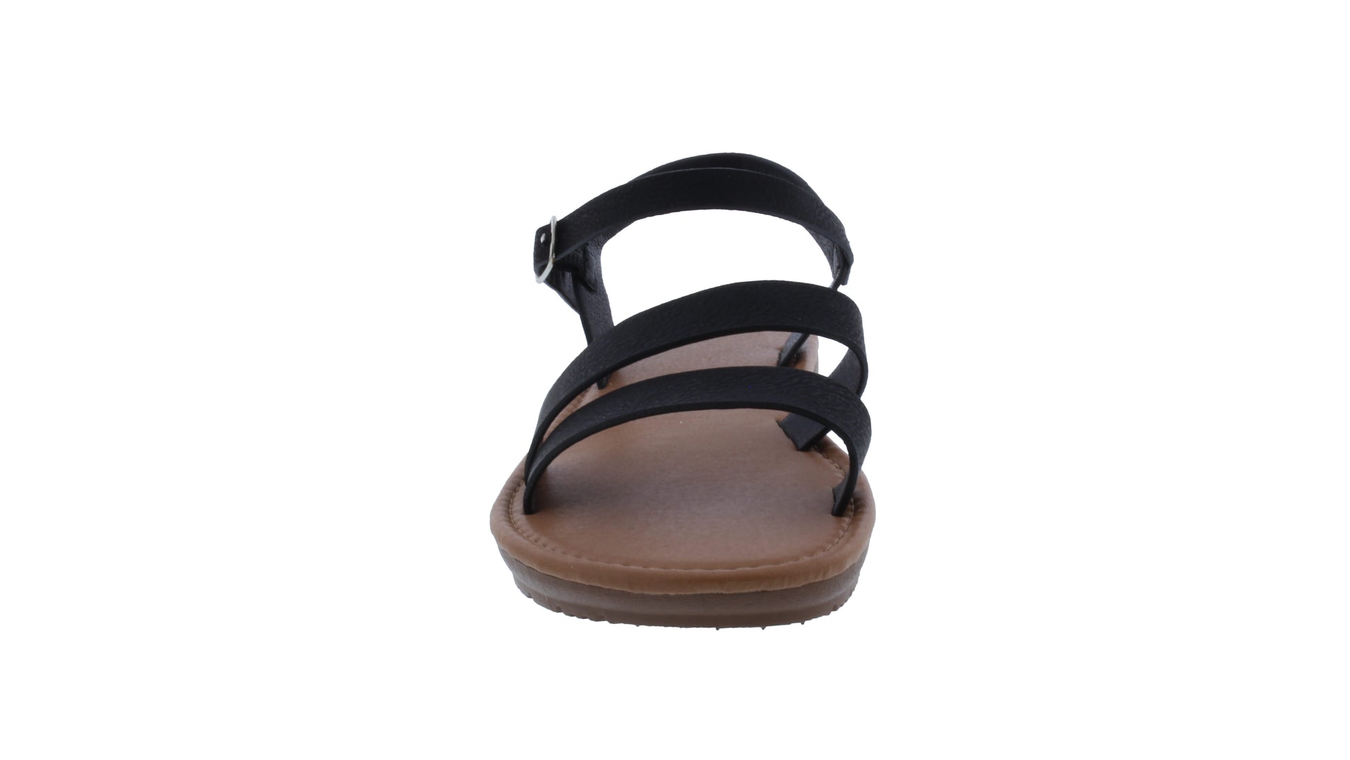 Women Two Strap Sandal with Buckle Closure