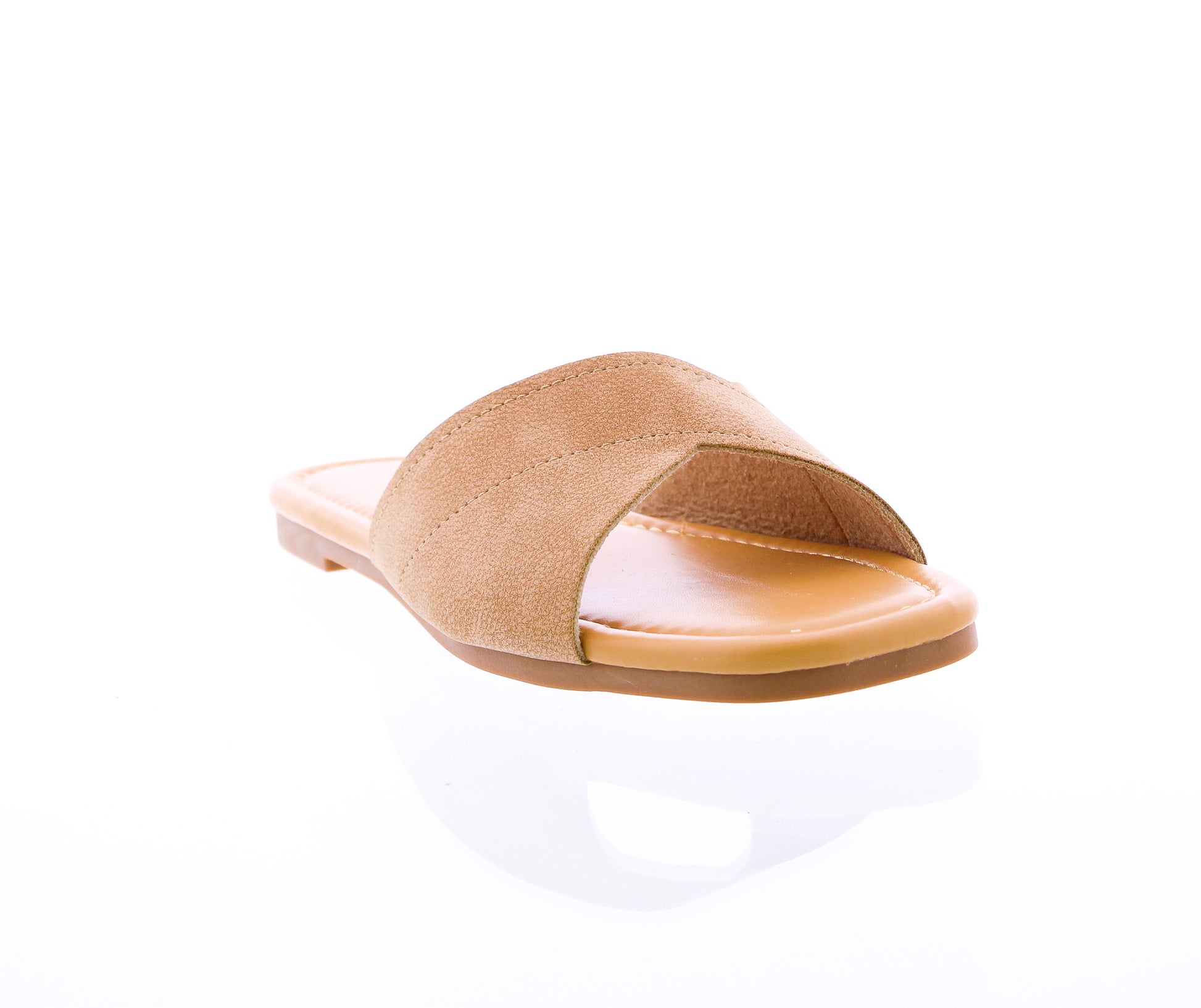Women Suede Slip On Sandal