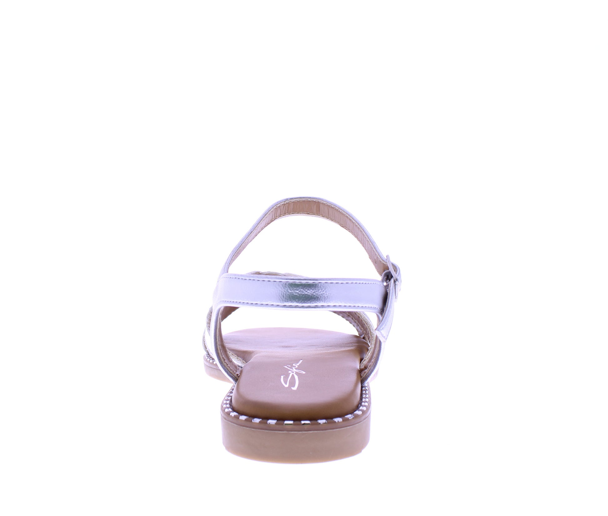 Women Metallic Faux Leather Sandal