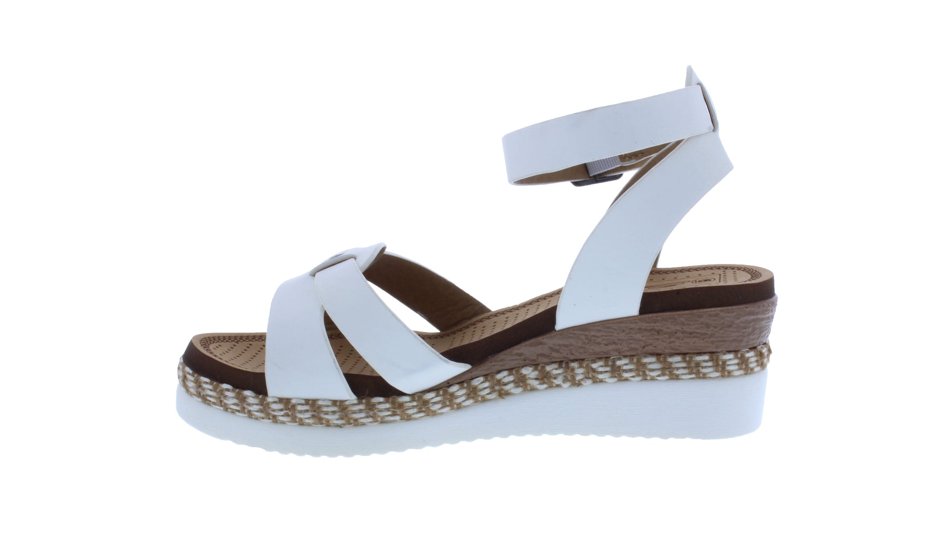 Women Platform Sandal with Buckle Closure