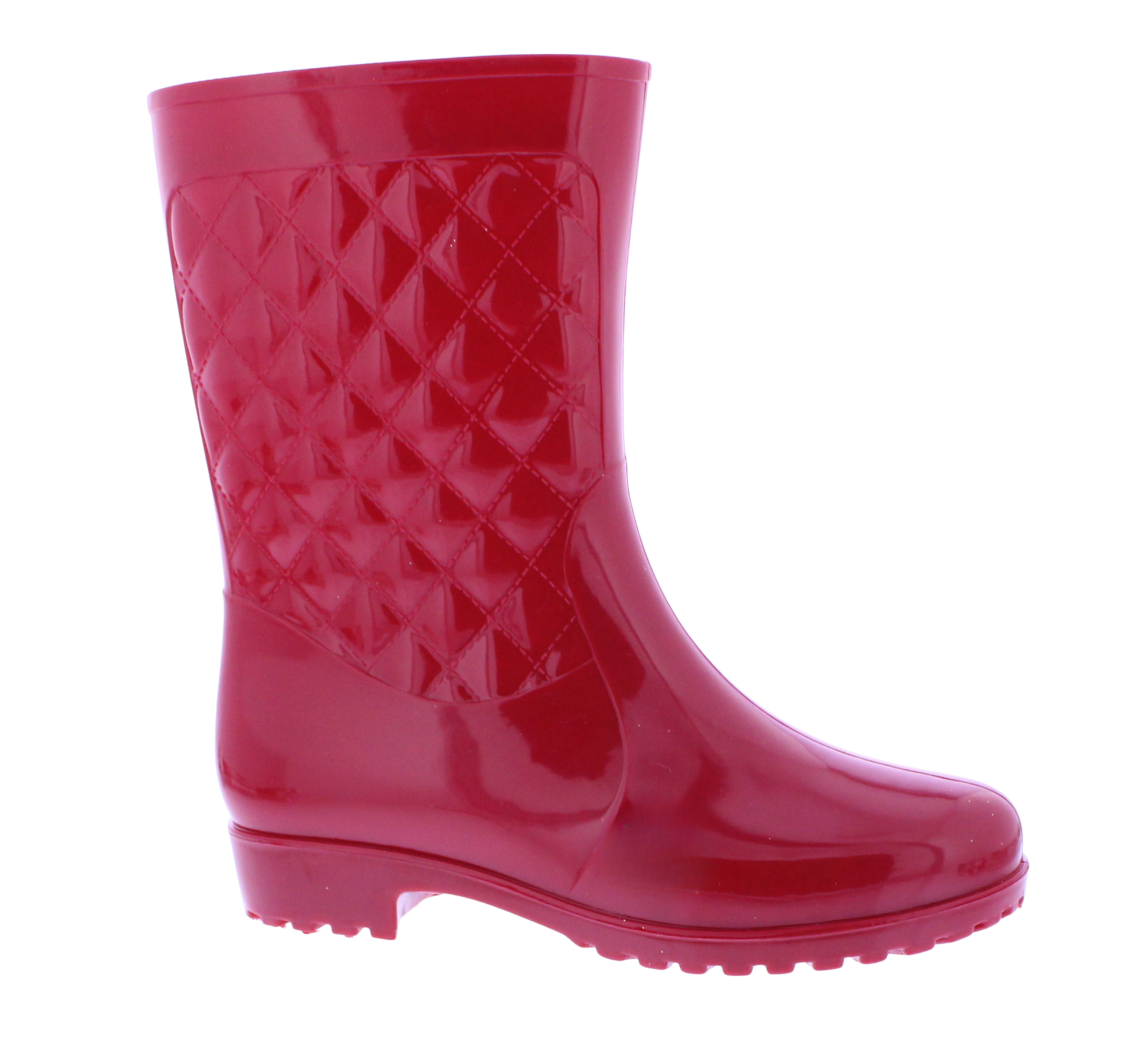 Ladies Quilted Plastic Boot