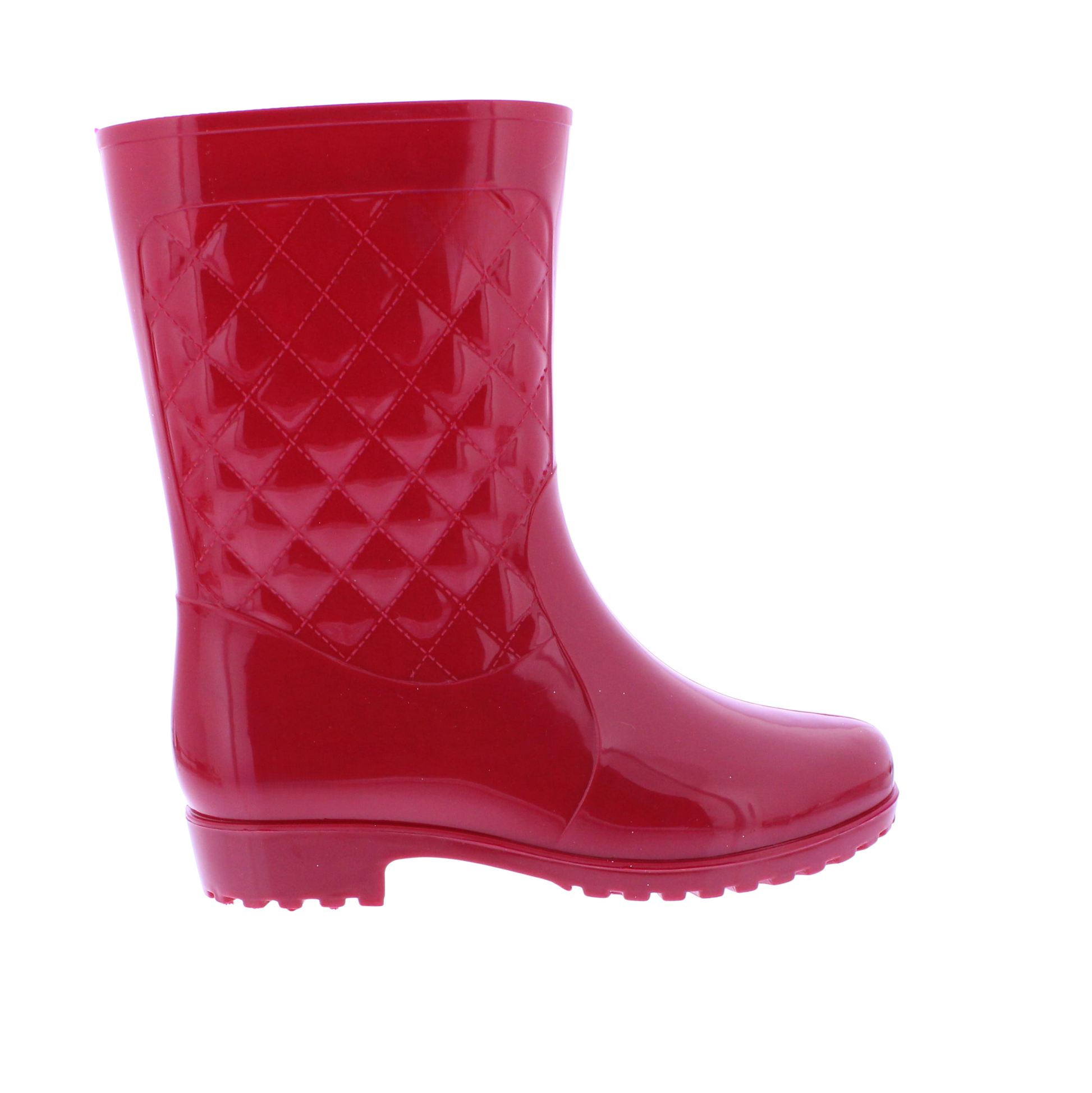 Ladies Quilted Plastic Boot