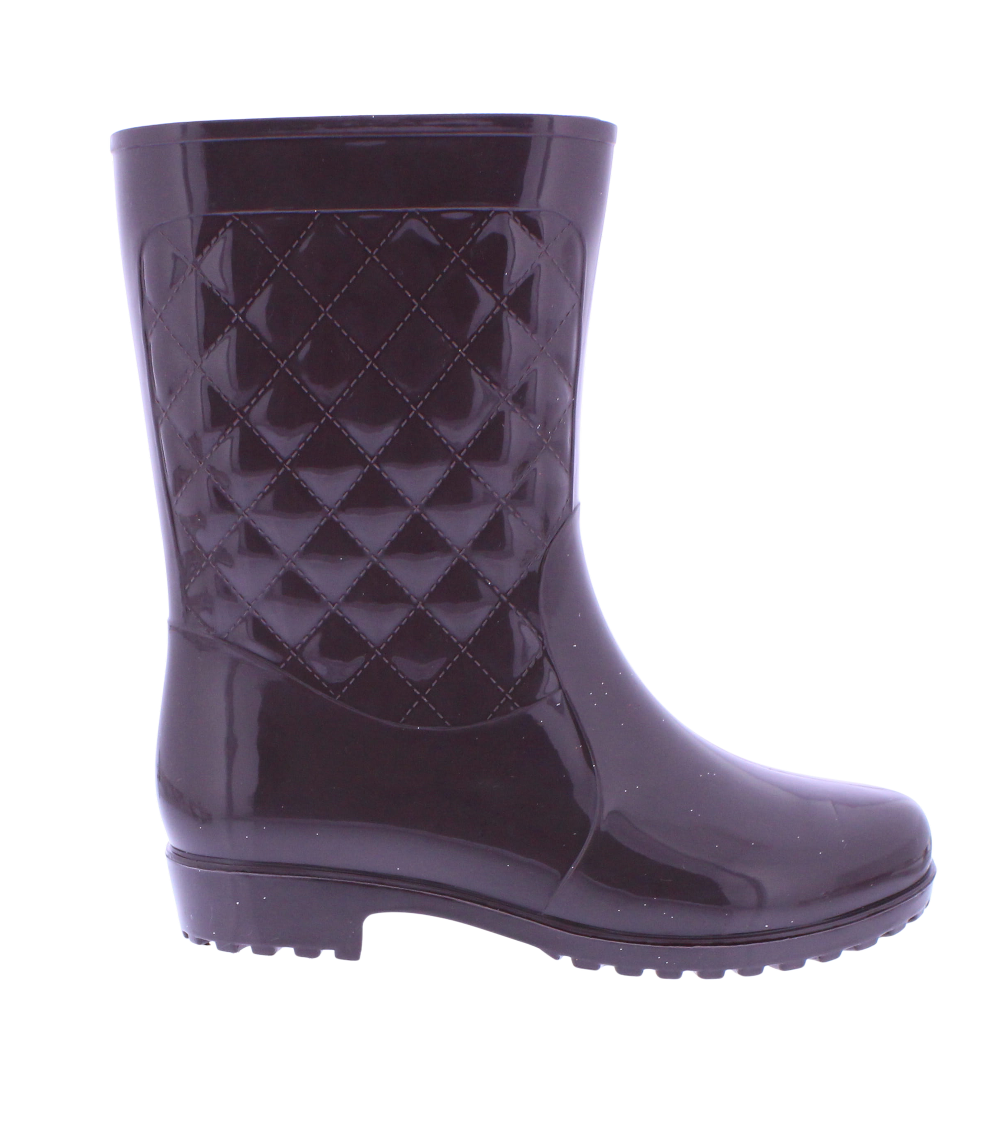 Ladies Quilted Plastic Boot
