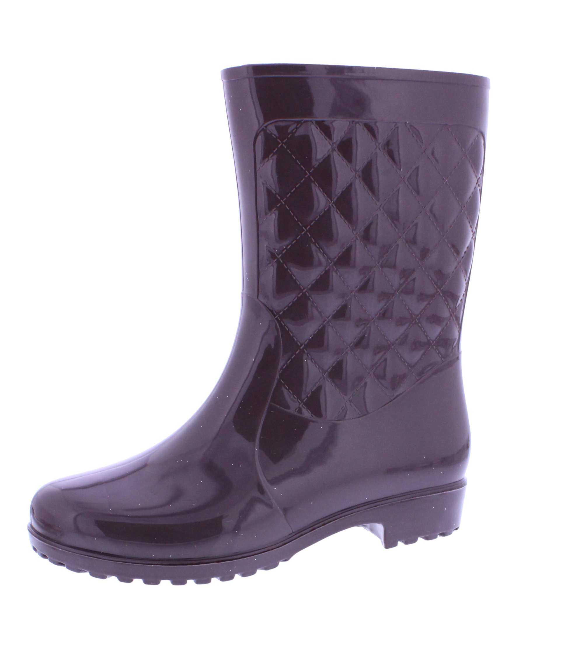 Ladies Quilted Plastic Boot