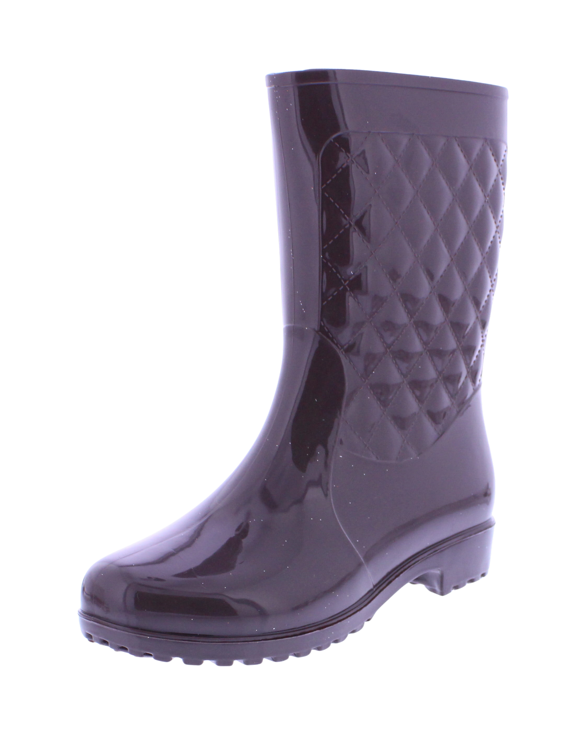 Ladies Quilted Plastic Boot