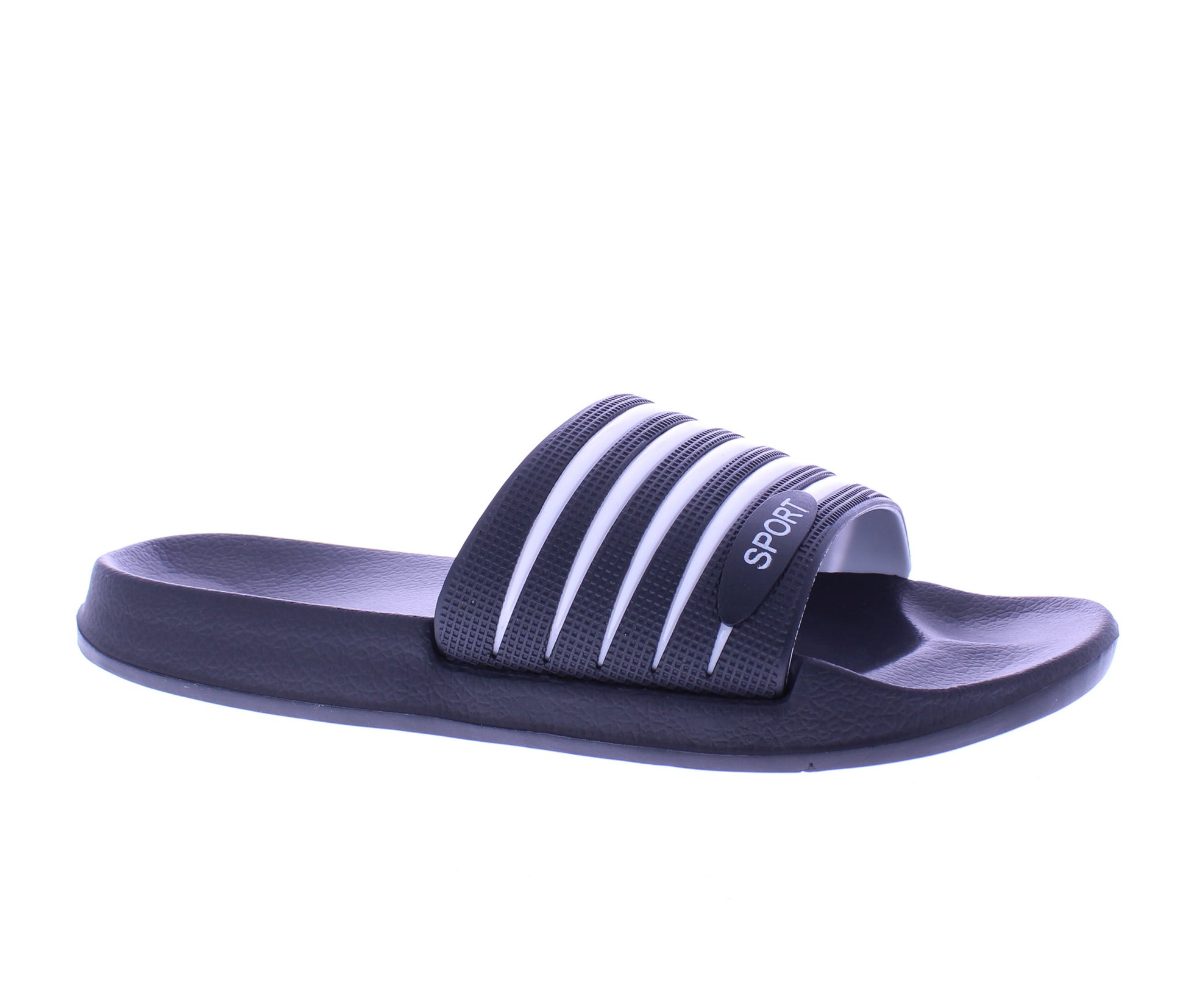 Men Stripe Slide