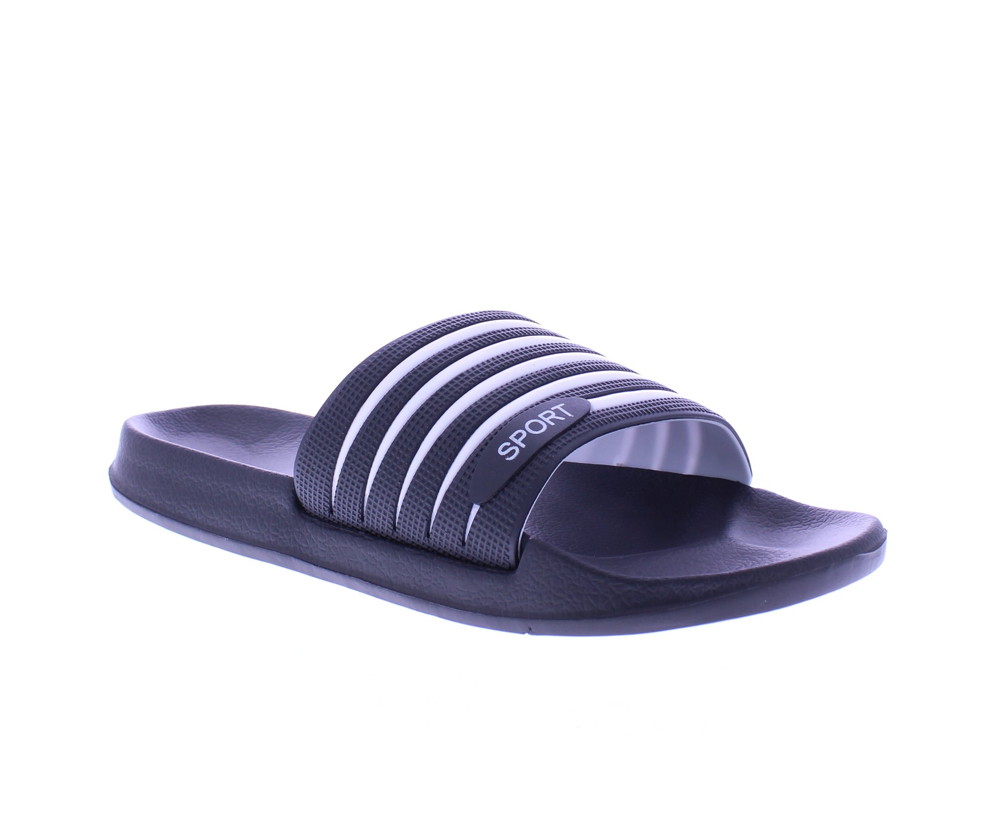 Men Stripe Slide