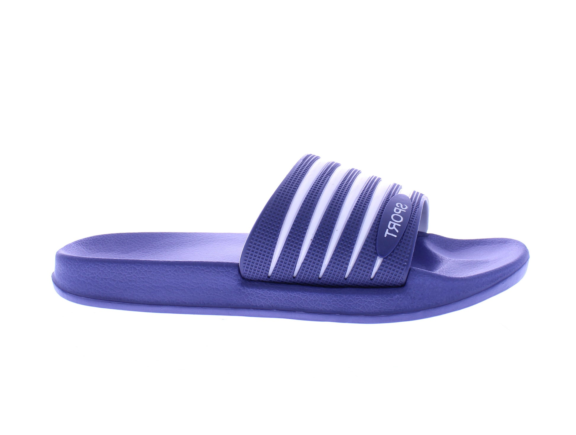 Men Stripe Slide