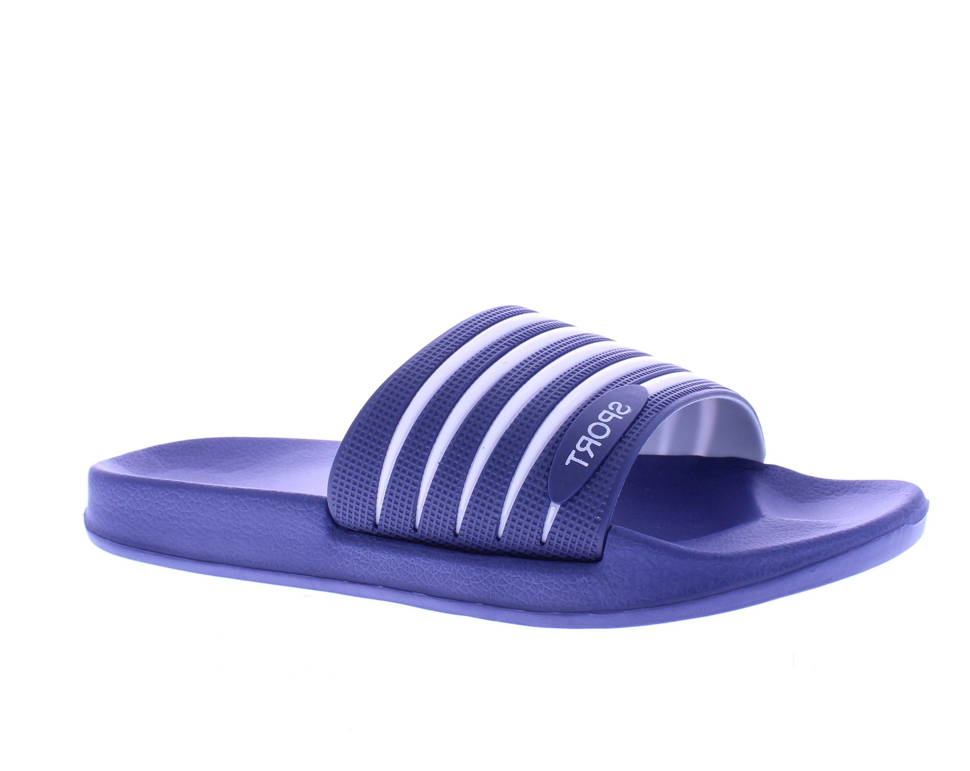Men Stripe Slide