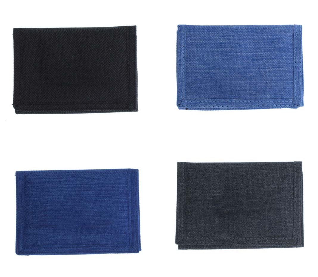 Trifold Denim Wallet