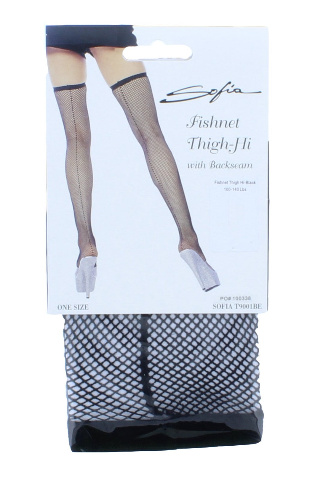 Women Thigh High Fishnet with Back Seam