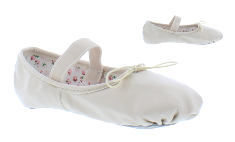 Girls Ballet Slipper with Elastic