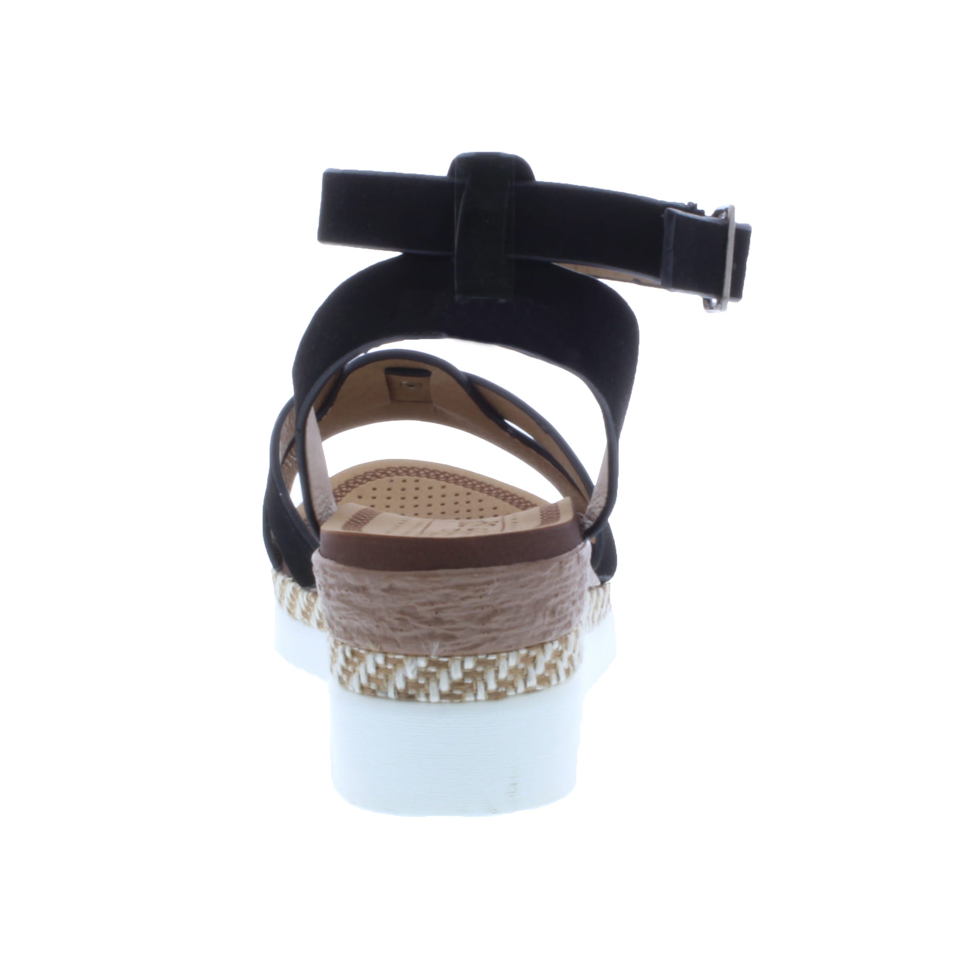 Women Platform Sandal with Buckle Closure