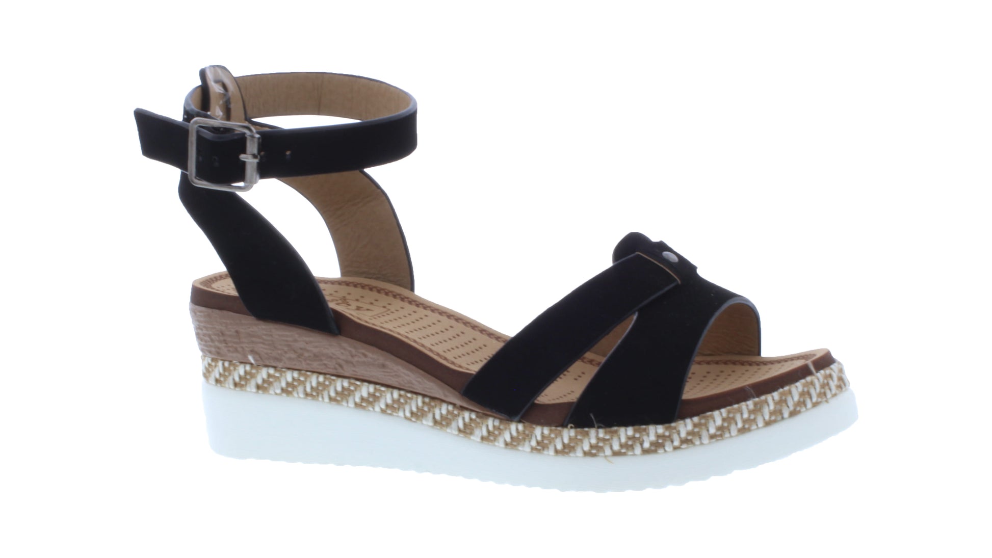 Women Platform Sandal with Buckle Closure