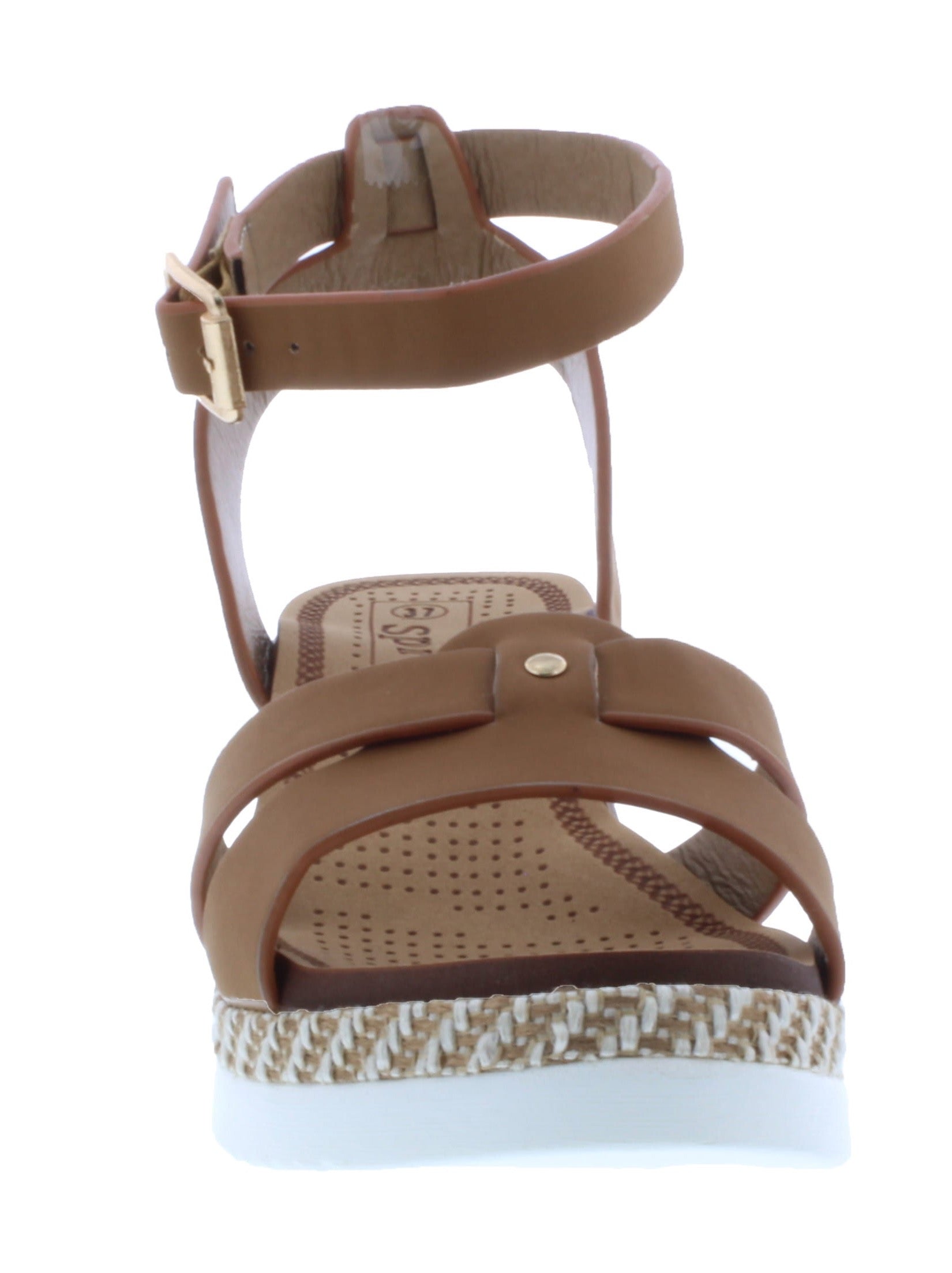 Women Platform Sandal with Buckle Closure