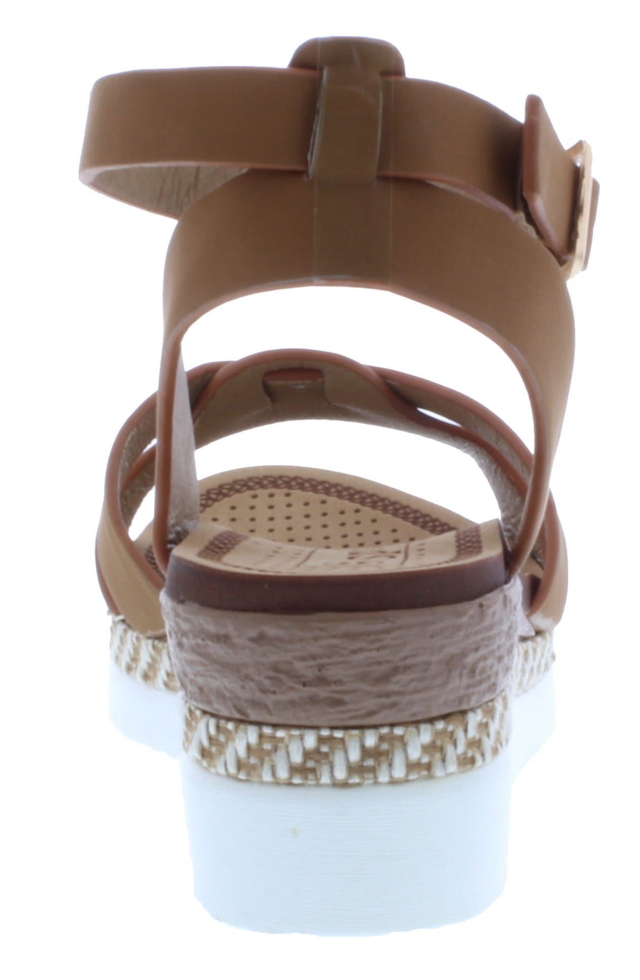 Women Platform Sandal with Buckle Closure