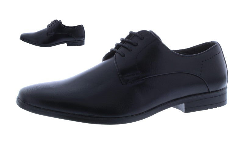 Oxford de piel sintética con cordones para hombre